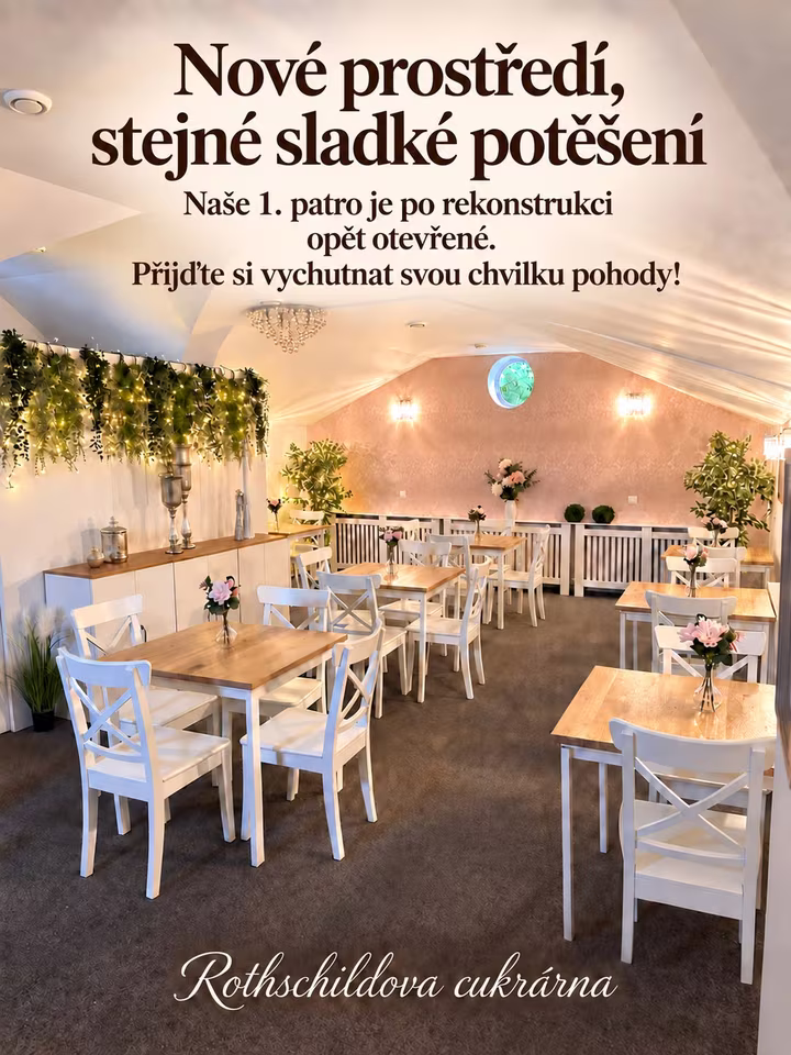 Nové prostředí, stejné sladké potěšení – naše první patro je po rekonstrukci opět otevřené